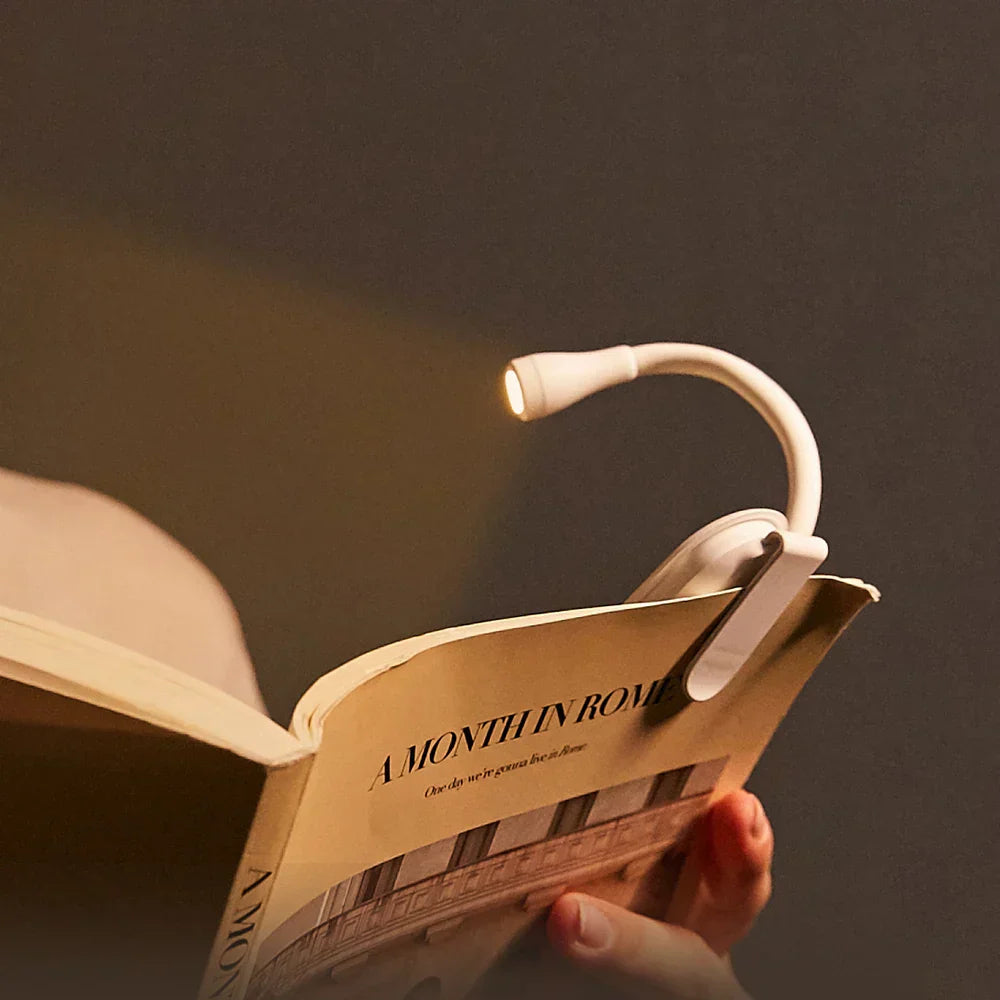 LumosClip | Compact Adjustable LED Book Reading Light
