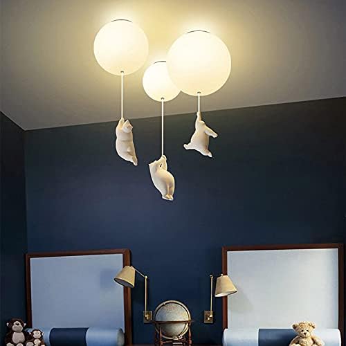 BalloonBear | Whimsical Playful LED Ceiling Light Fixture for Kids' Rooms