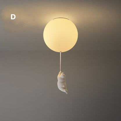 BalloonBear | Whimsical Playful LED Ceiling Light Fixture for Kids' Rooms