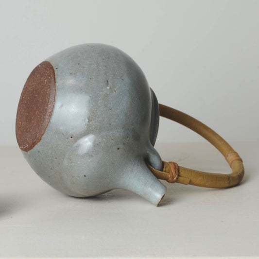 Handmade Ceramic Teapot with Cane Handle