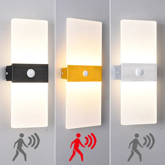 LumaSphere | Sleek Modern Motion Sensor LED Wall Lamp for Indoor Spaces