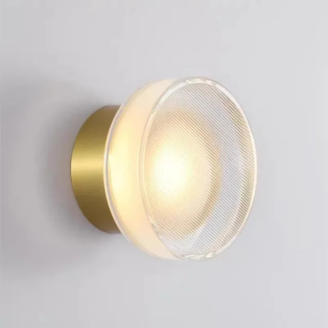 Luminara | Stylish Minimalist Black Round Wall Light Sconce Fixture