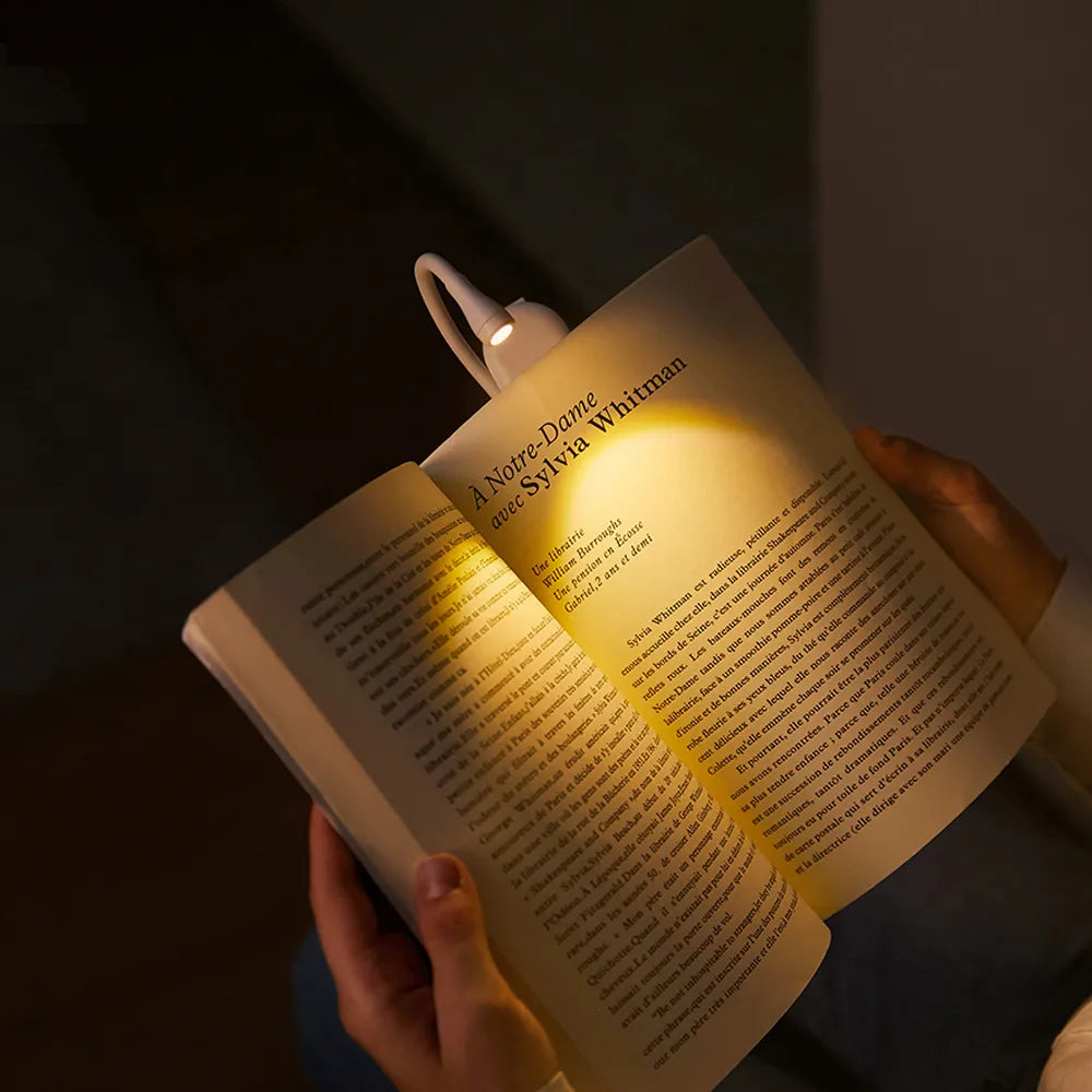 LumosClip | Compact Adjustable LED Book Reading Light