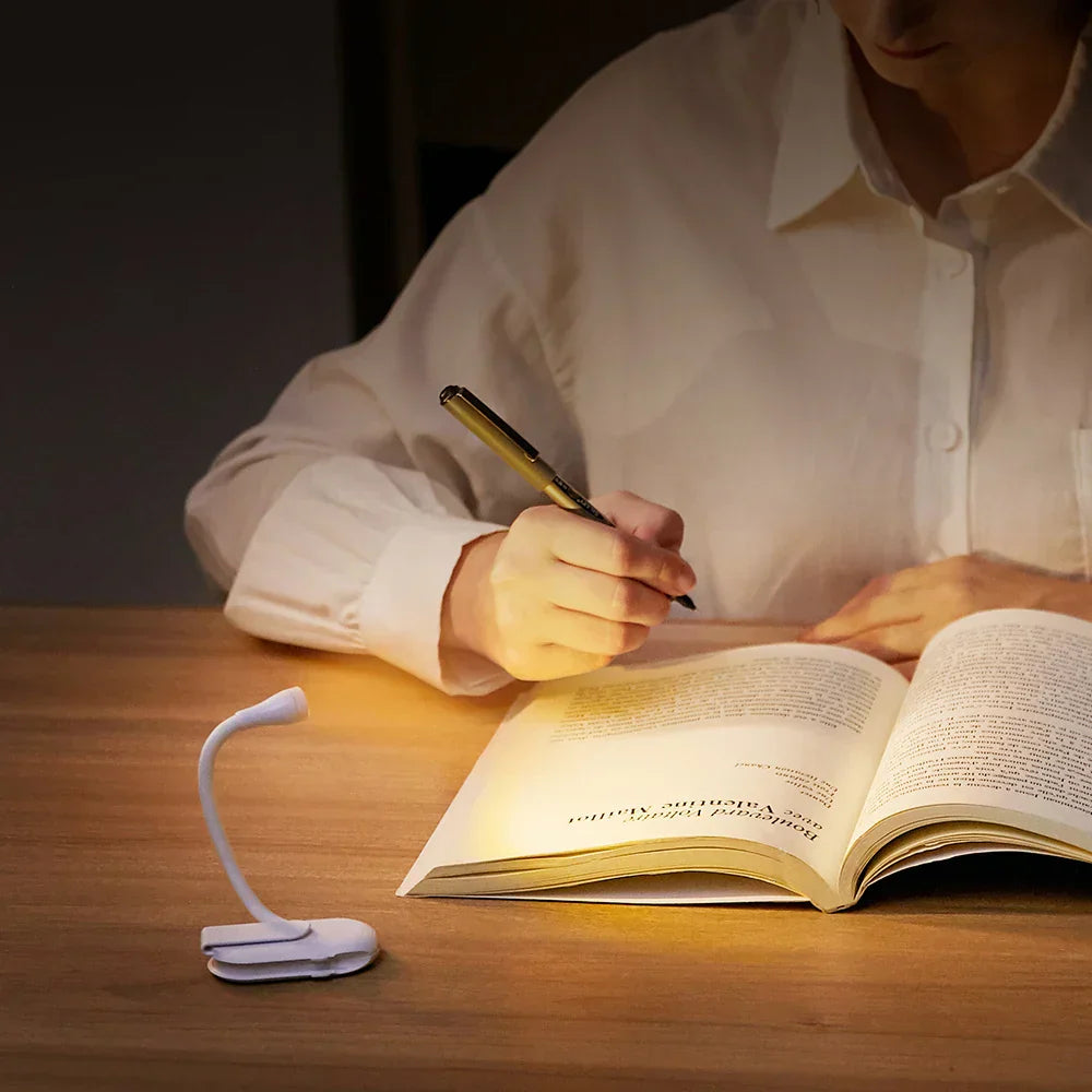 LumosClip | Compact Adjustable LED Book Reading Light