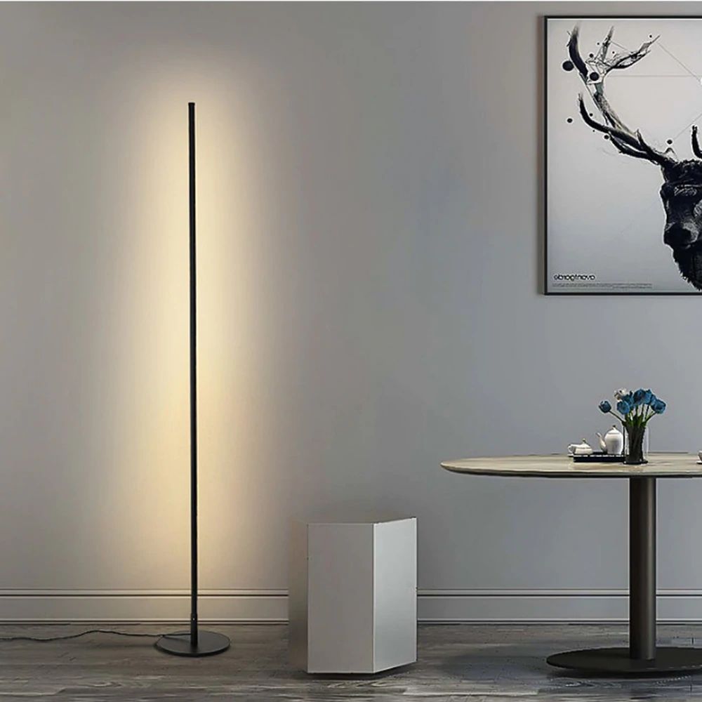 Lunaris | Modern Minimalist Black Floor Lamp for Living Room Decor