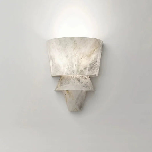 MarbleGlow | Luxurious Natural Marble Wall Sconce for Modern Interiors
