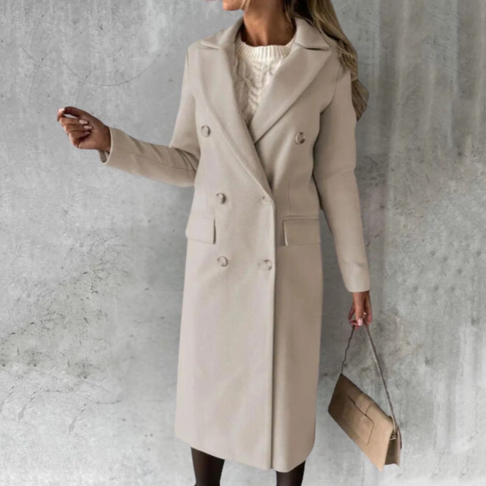   Women's Long Trench Coat Classic Style