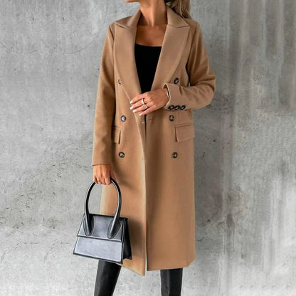   Women's Long Trench Coat Classic Style