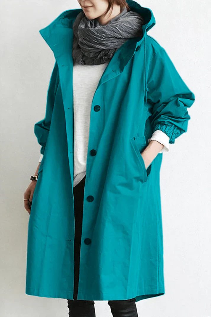   Women's Oversized Trench Coat Relaxed Fit