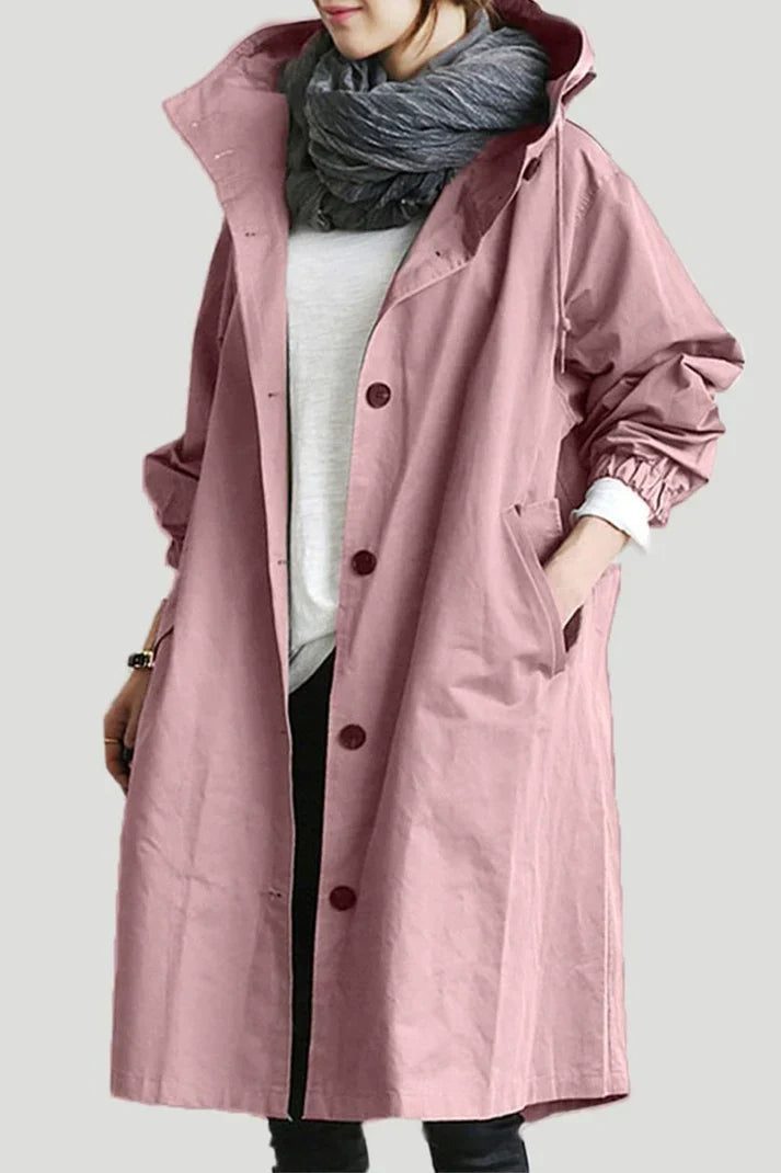   Women's Oversized Trench Coat Relaxed Fit
