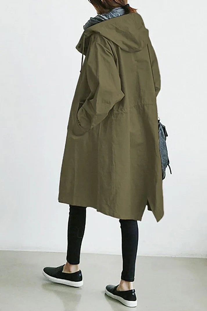   Women's Oversized Trench Coat Relaxed Fit
