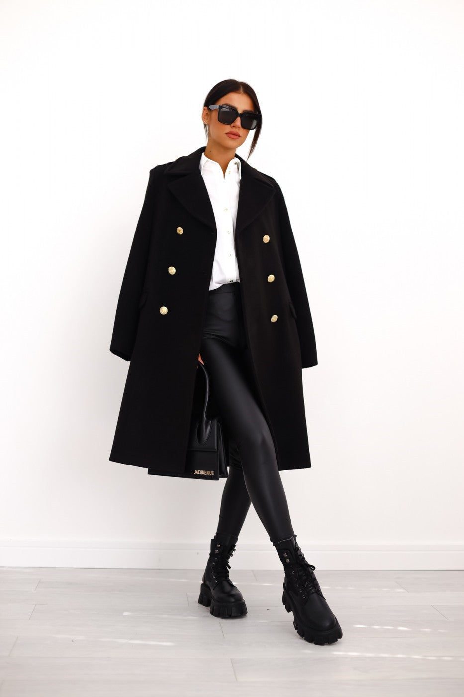   Women's Wool Double-Breasted Trench Coat Winter Style